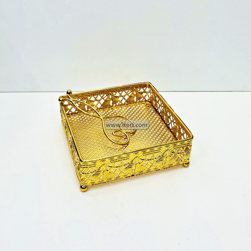7 Inch Metal Decorative Tissue Holder DL6870