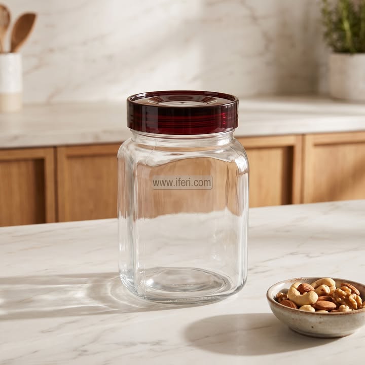 6.5 Inch Premium Quality Airtight Glass Cookie Jar / Pickle Jar BS220