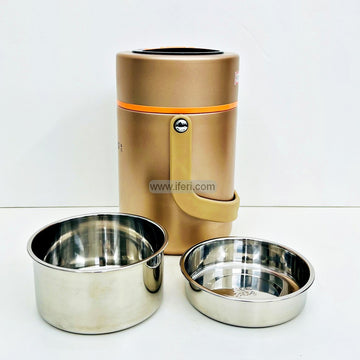 2 Layer Stainless Steel Airtight Lunch Carrier, Tiffin Carrier RY2877