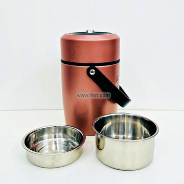2 Layer Stainless Steel Airtight Lunch Carrier, Tiffin Carrier RY2878