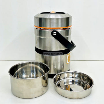 2 Layer Stainless Steel Airtight Lunch Carrier, Tiffin Carrier RY2879
