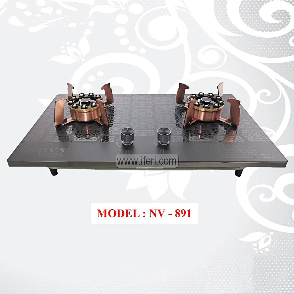 NOVA Double Burner Glass Gas Stove NV-891