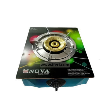 NOVA Single Burner Glass Top Gas Stove NV-859-B SG