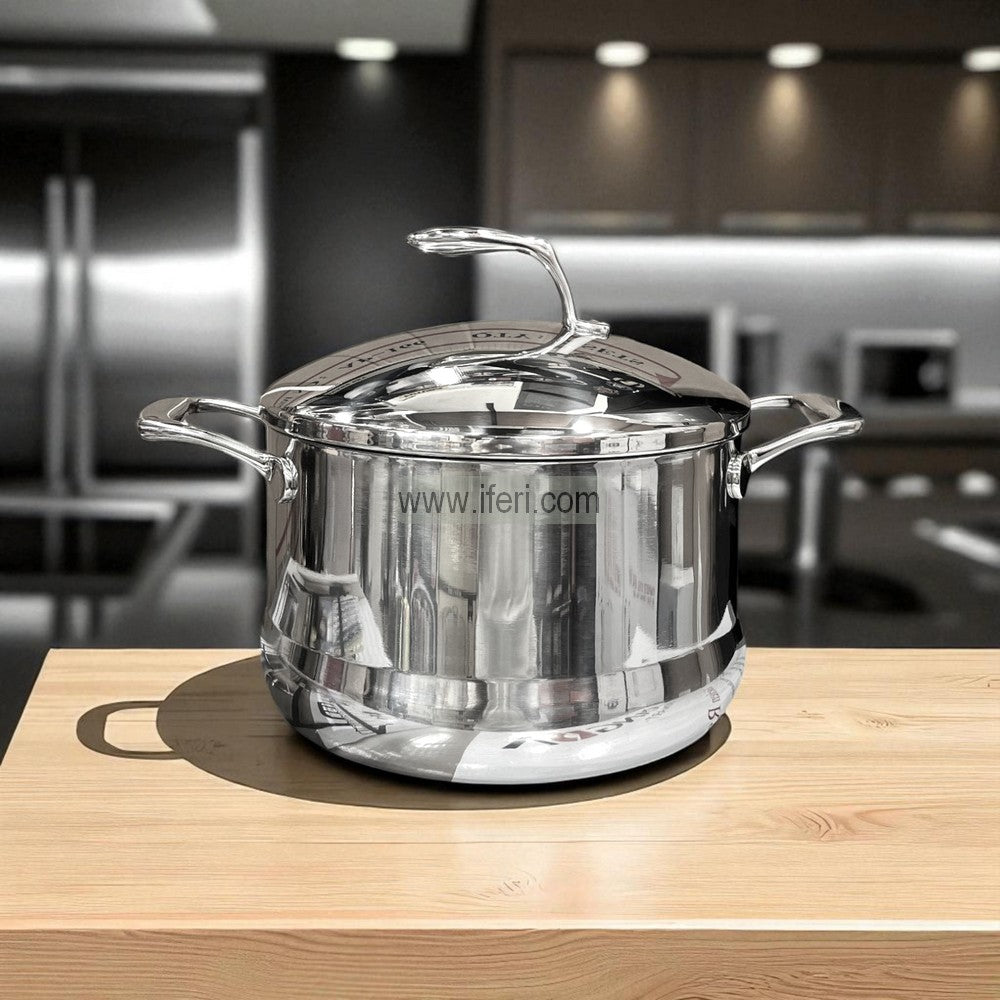 24cm High Quality Stainless Steel Cookware with SS Lid ALM6909