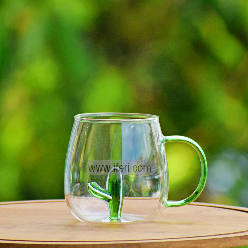 3.8 Inch Borosilicate Glass Coffee Mug FT0090