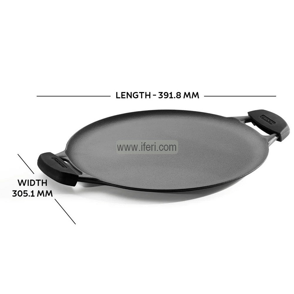 30cm Tramontina Titanex Cast Iron Flat Tawa, Dosa Tawa ALM6918