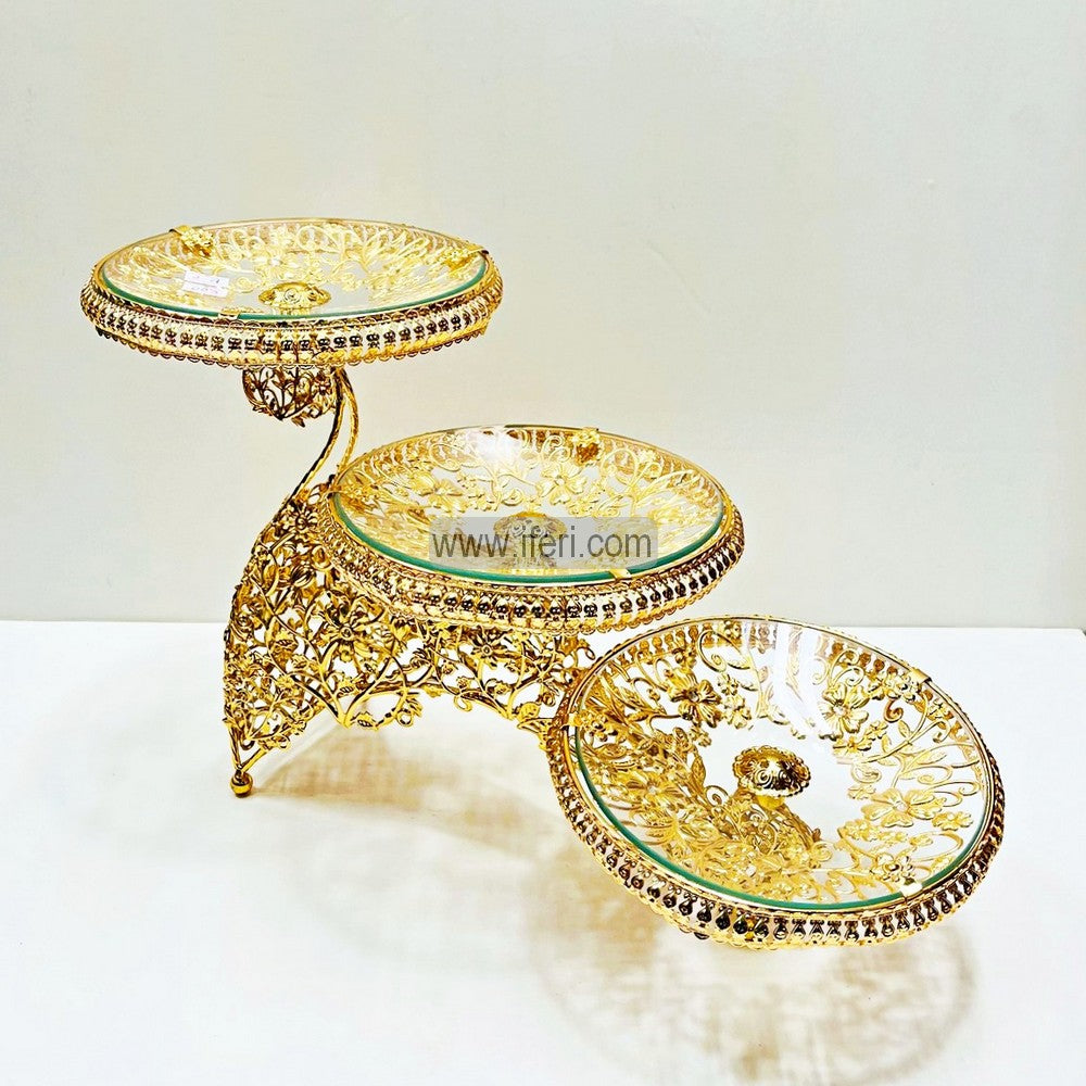 3 Tier Cake, Dessert, Appetizer Serving Platter / Stand HR1921