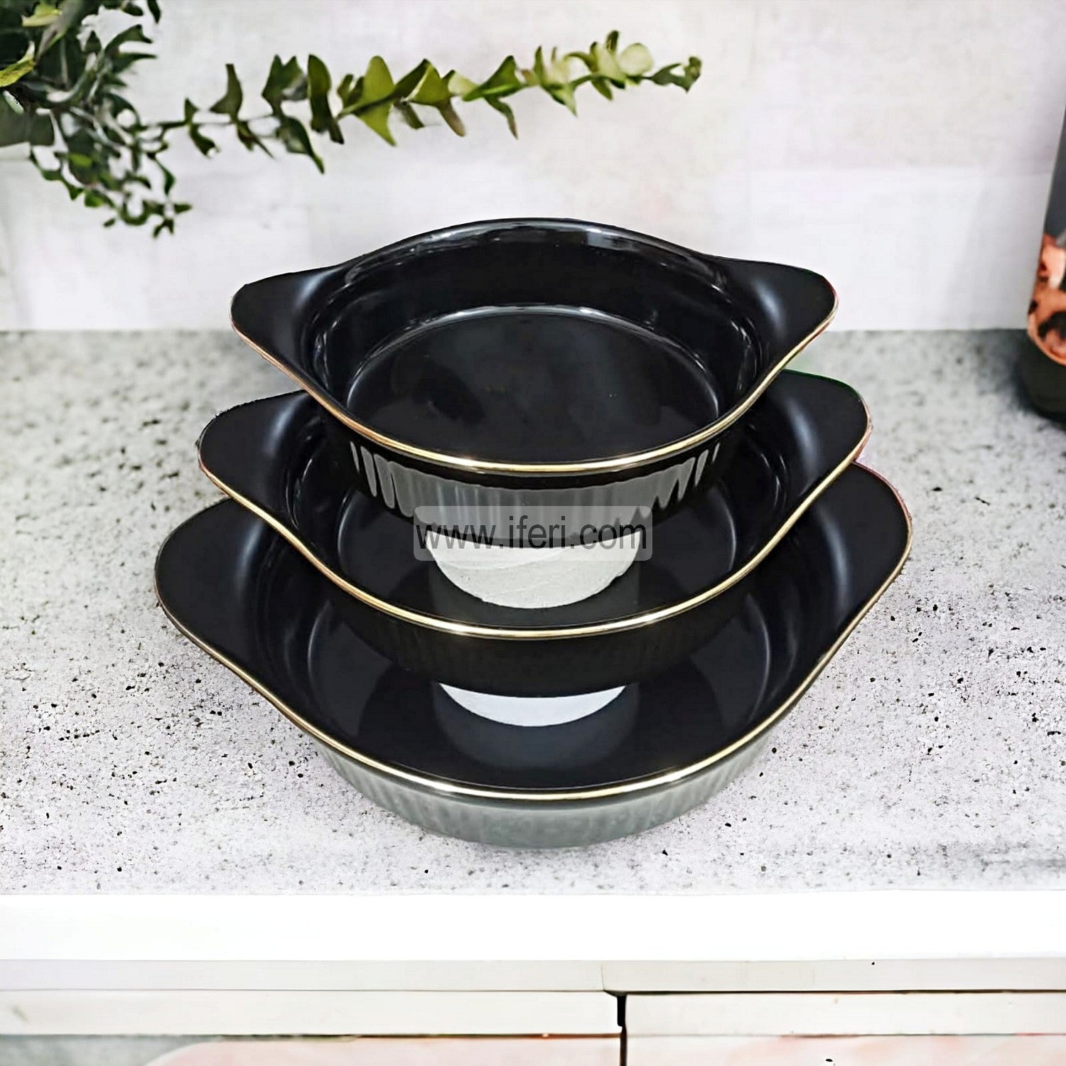 3 Pcs Ceramic Serving Dish Set CGA0926