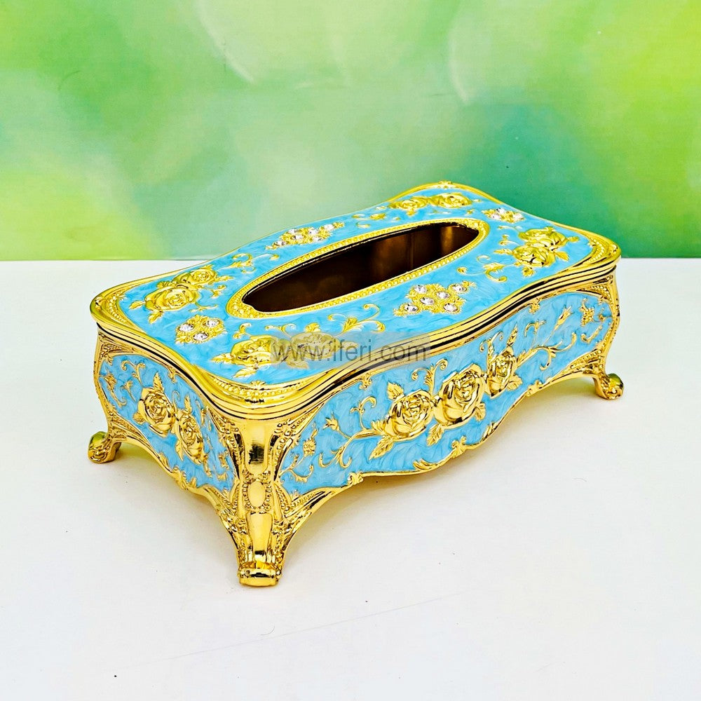 9 Inch Metal Decorative Tissue Box RY3093