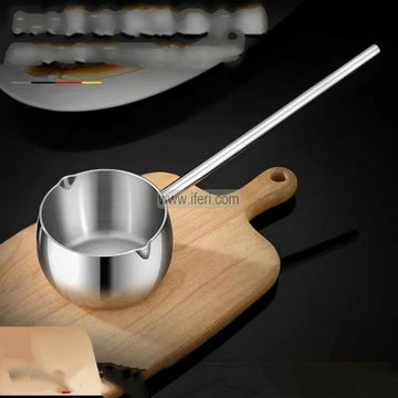 800ml Stainless Steel Milk Pan / Milk Warmer with Long Handle ALM6947