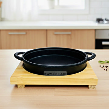 25cm Cast Iron Sizzling Steak Plate / Sizzler Bowl ALM6954