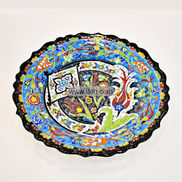 12 Inch Turkish Hand Printed Ceramic Serving Plate / Dish GA7825