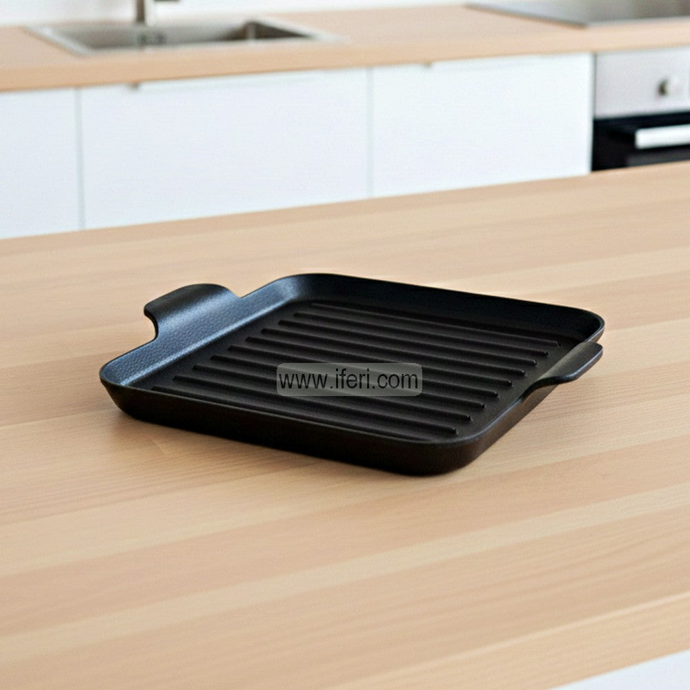 23cm Cast Iron Grill Pan, Griddle ALM6974