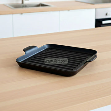23cm Cast Iron Grill Pan, Griddle ALM6974