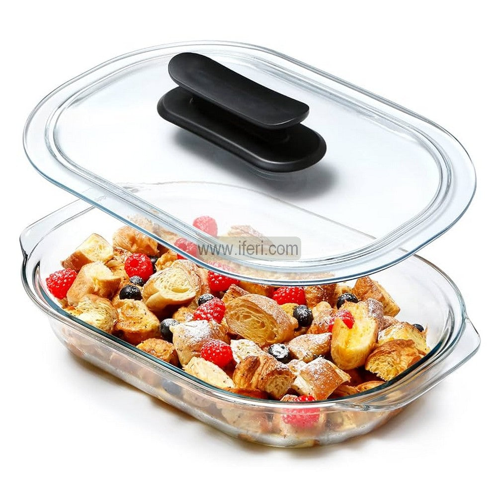 3 Liter Tempered Glass Casserole With Lid RH0993