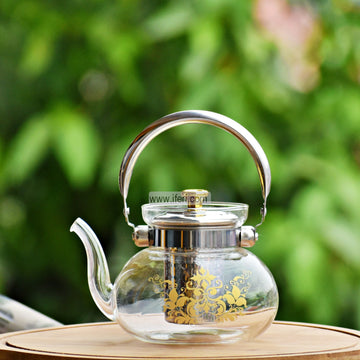 1400ml Tempered Glass Tea Pot with Infuser DL0134-2