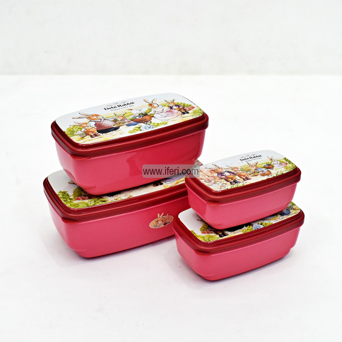 4 Pcs School Tiffin Box Food Container Set Price in Bangladesh
