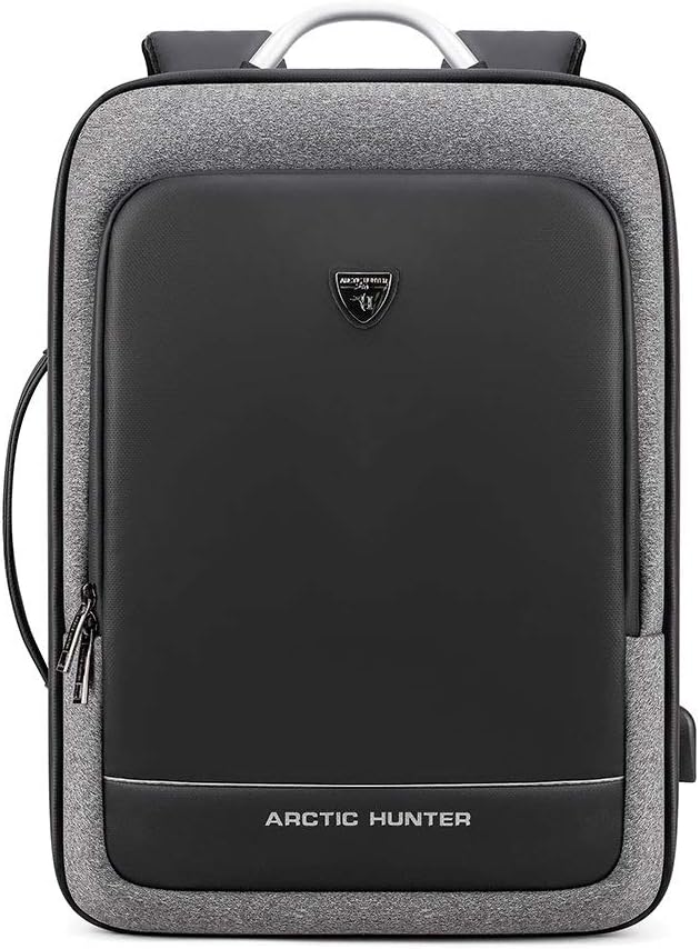 Arctic Hunter B00227 Lex Unisex Adult Laptop Backpack Light Grey AH1005