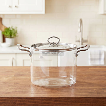 5.5 Liter Heat Resistant Borosilicate Glass Cooking Pot BS071-1