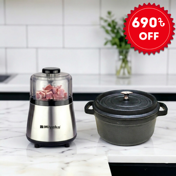 Cast Iron Cookware & Meat Grinder Bundle- Combo-13