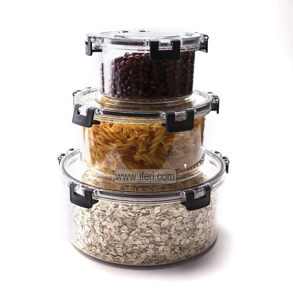 3 Pcs Plastic Food Container Set MT567