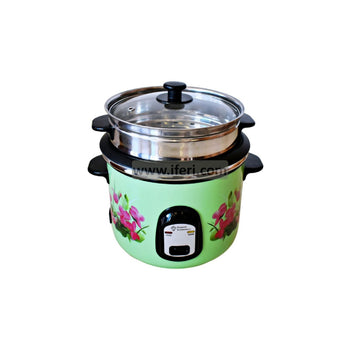 1.8 LTR Diamond Double Pot Electric Rice Cooker Green DKRC08