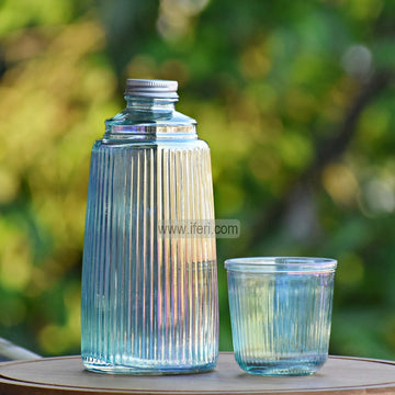 1000ml Glass Water, Juice Bottle / Pitcher with Glass UNQ0450