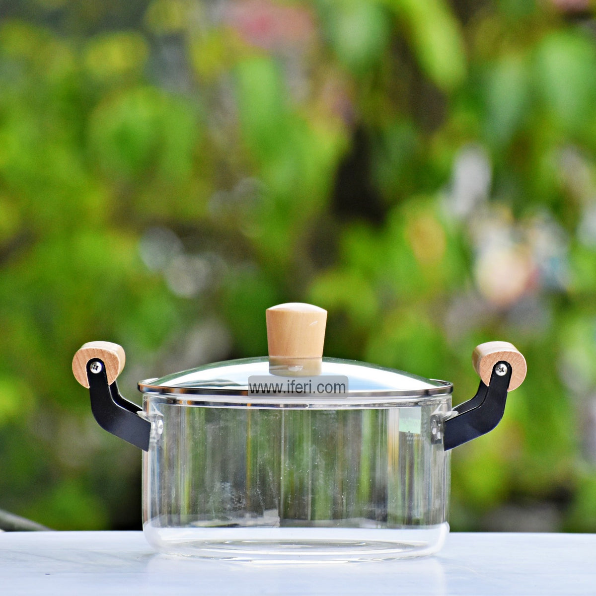 Cwc Glass Cooking Pot Heat Resistant Borosilicate Glass Cooking Pot Online Price in Bangladesh