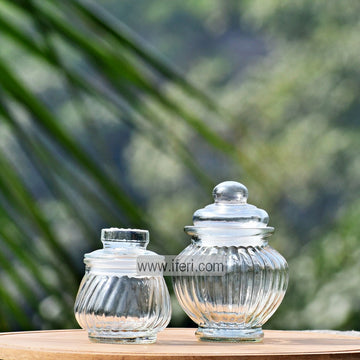 2 Pcs Glass Spice Jar Set LC0015