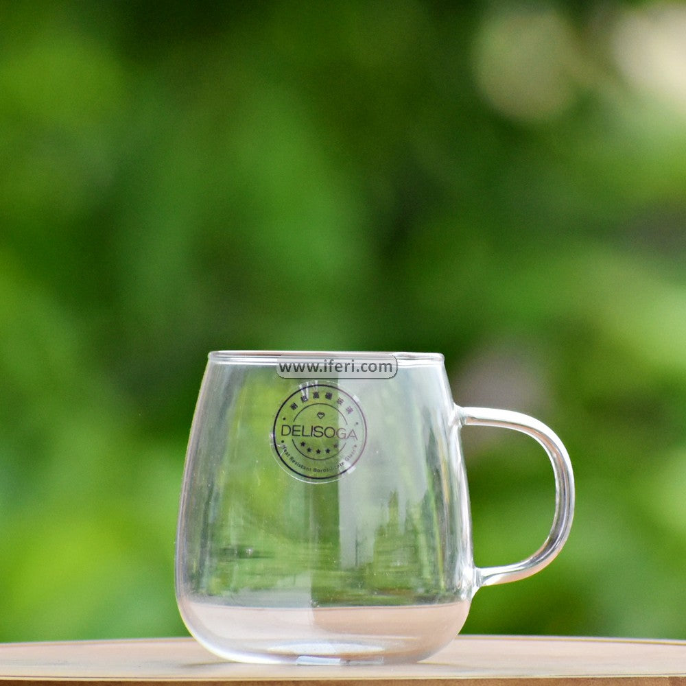 380ML Borosilicate Glass Coffee Mug IQ070