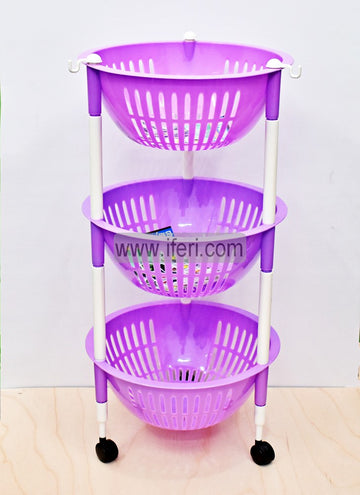 3 Tier Vegetable Fruit Basket Storage Trolley SP0064