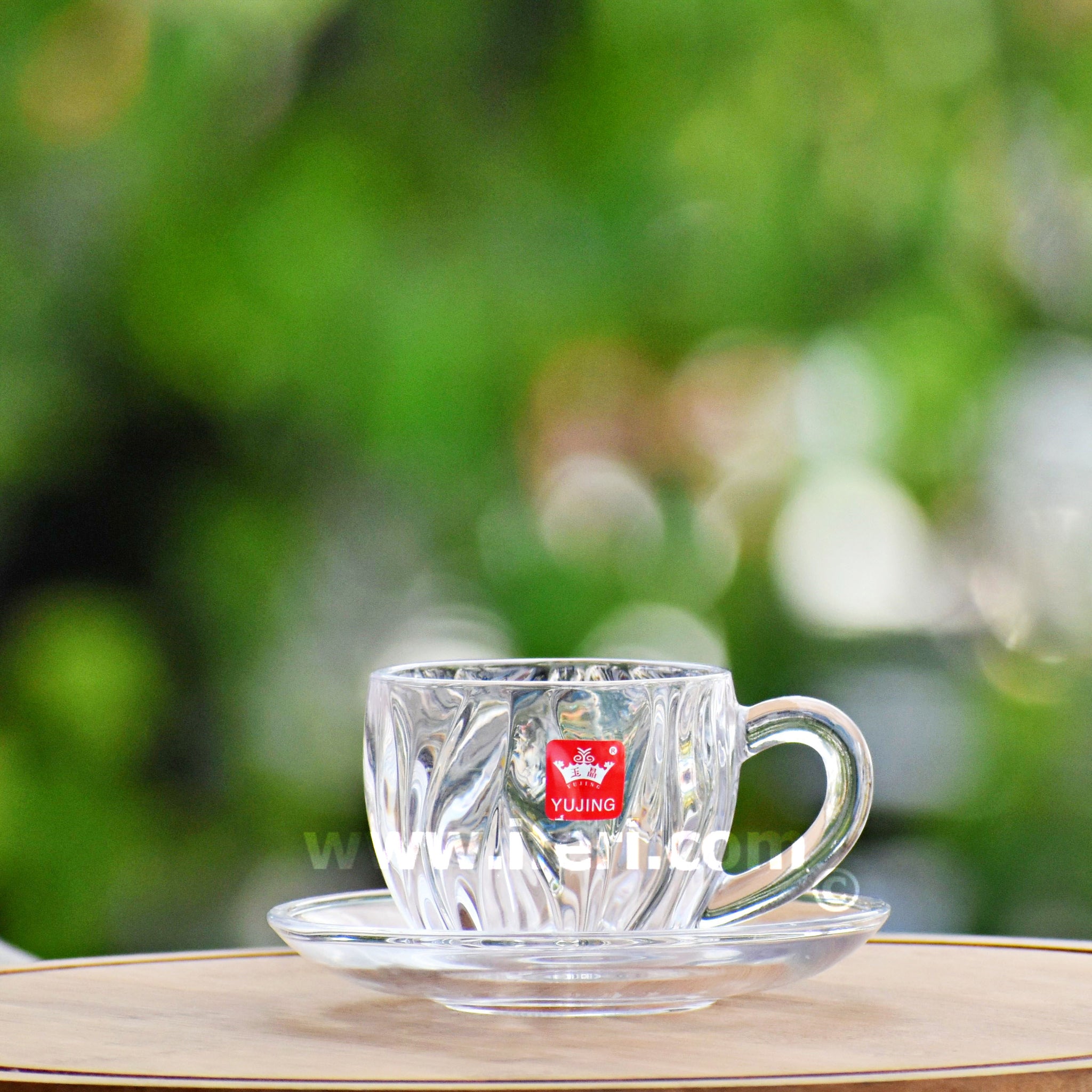 12 Pcs Glass Tea Cup Set with Saucer RH2073