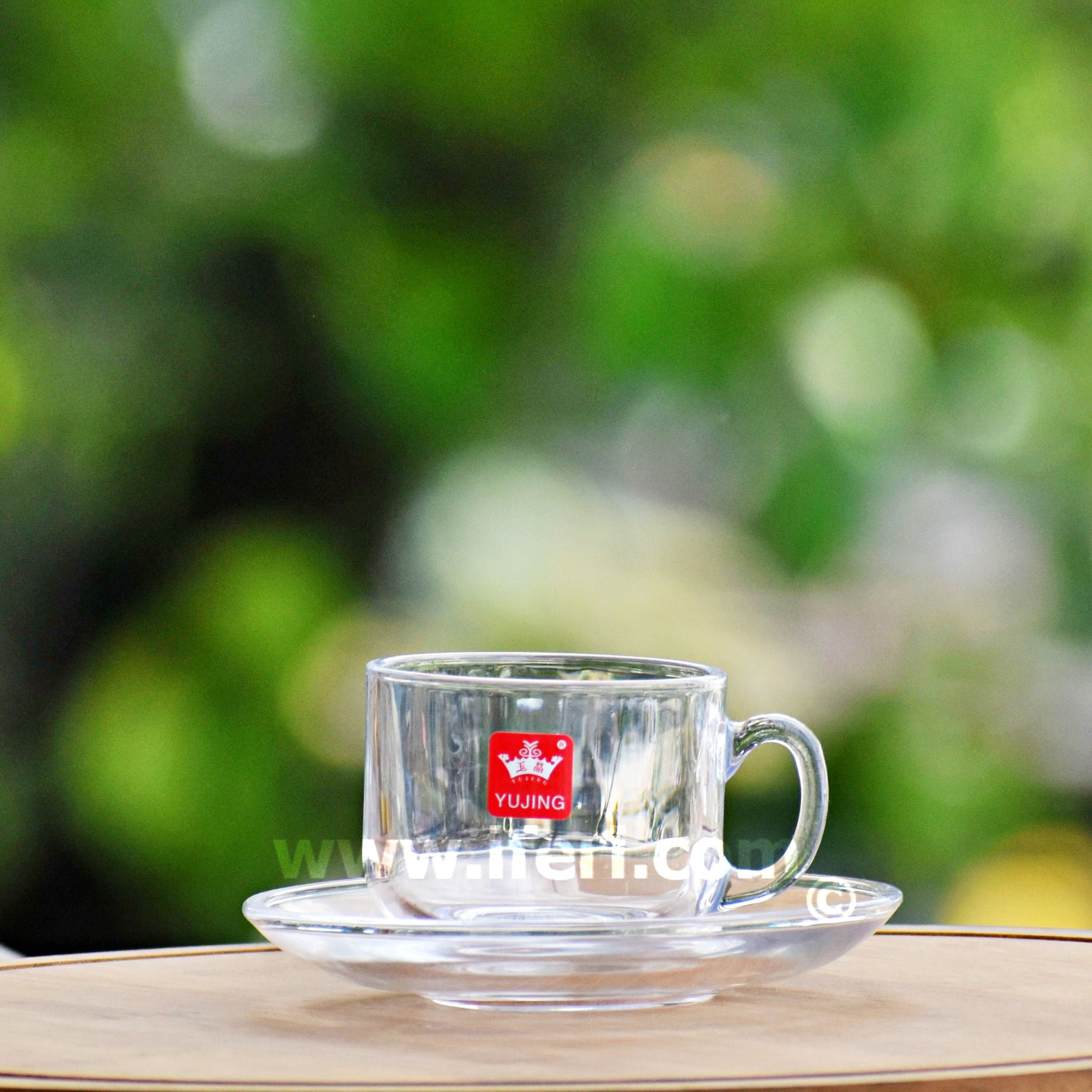 12 Pcs Glass Tea Cup Set with Saucer RH2078