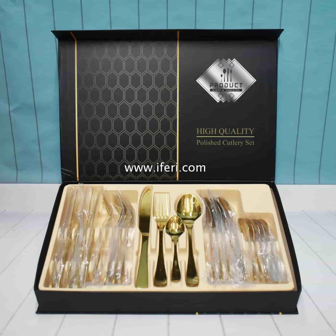 24 Pcs Stainless Steel Polished Cutlery Set TG5020 Price in Bangladesh - iferi.com