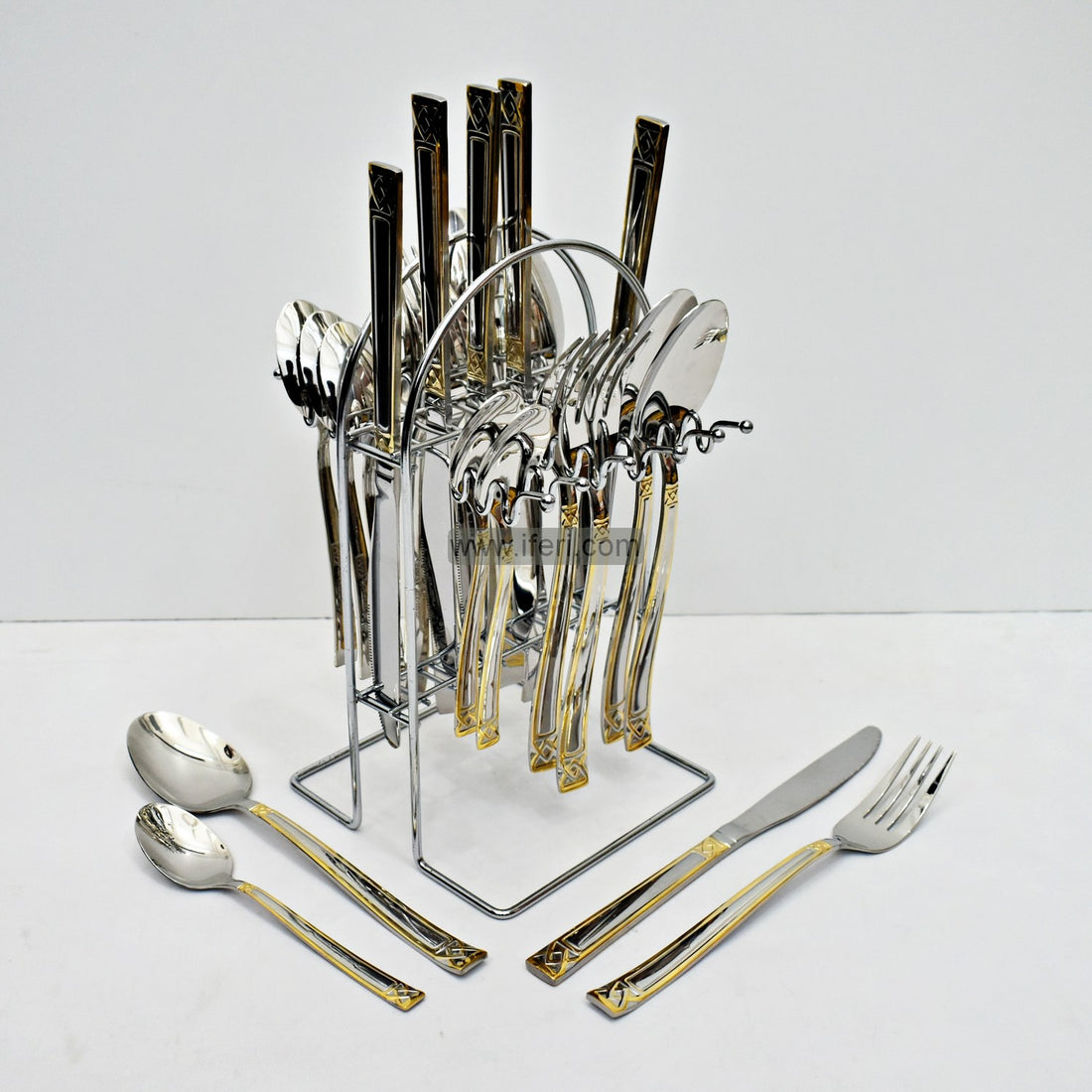 Buy 24 Pcs Stainless Steel Cutlery Set through Online from iferi.com in Bangladesh