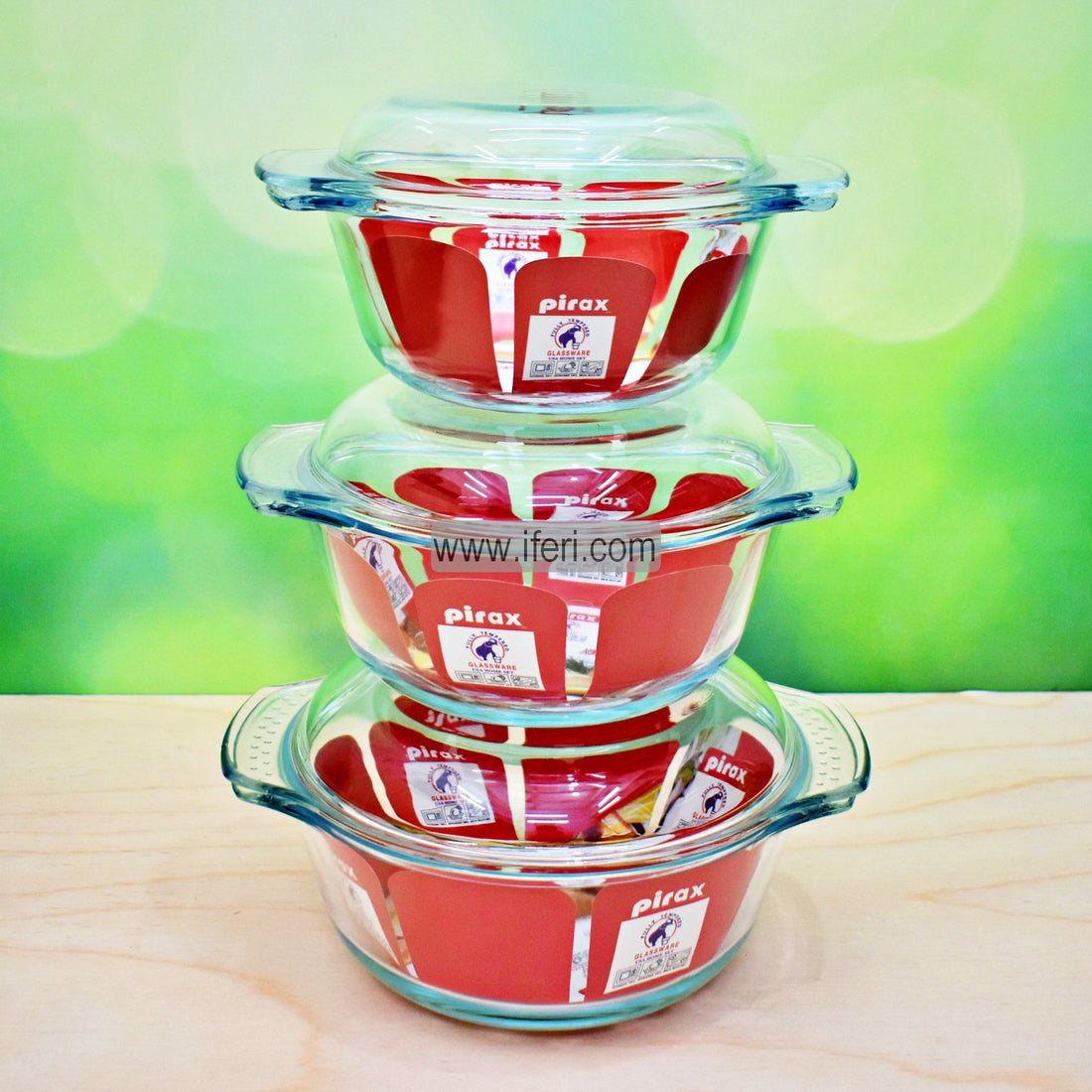 Buy Tempered Glass Casserole Set through Online from iferi.com in Bangladesh