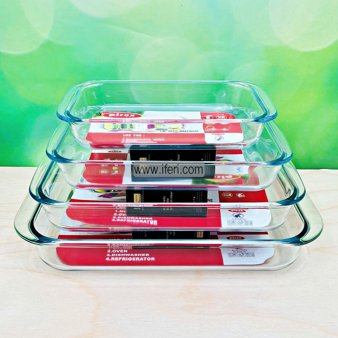 Buy Tempered Glass Casserole Set through Online from iferi.com in Bangladesh