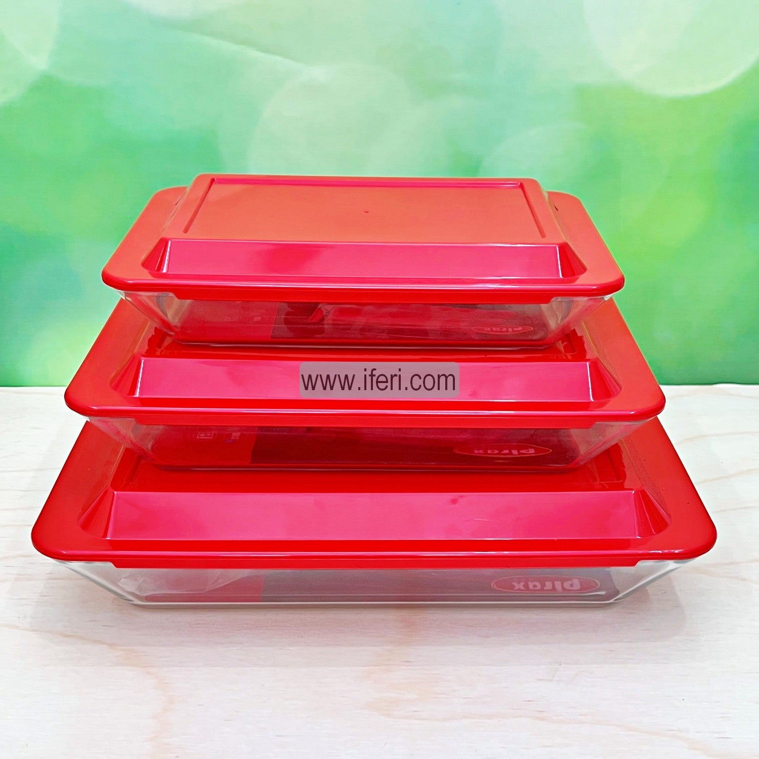 Buy Tempered Glass Casserole Set through Online from iferi.com in Bangladesh