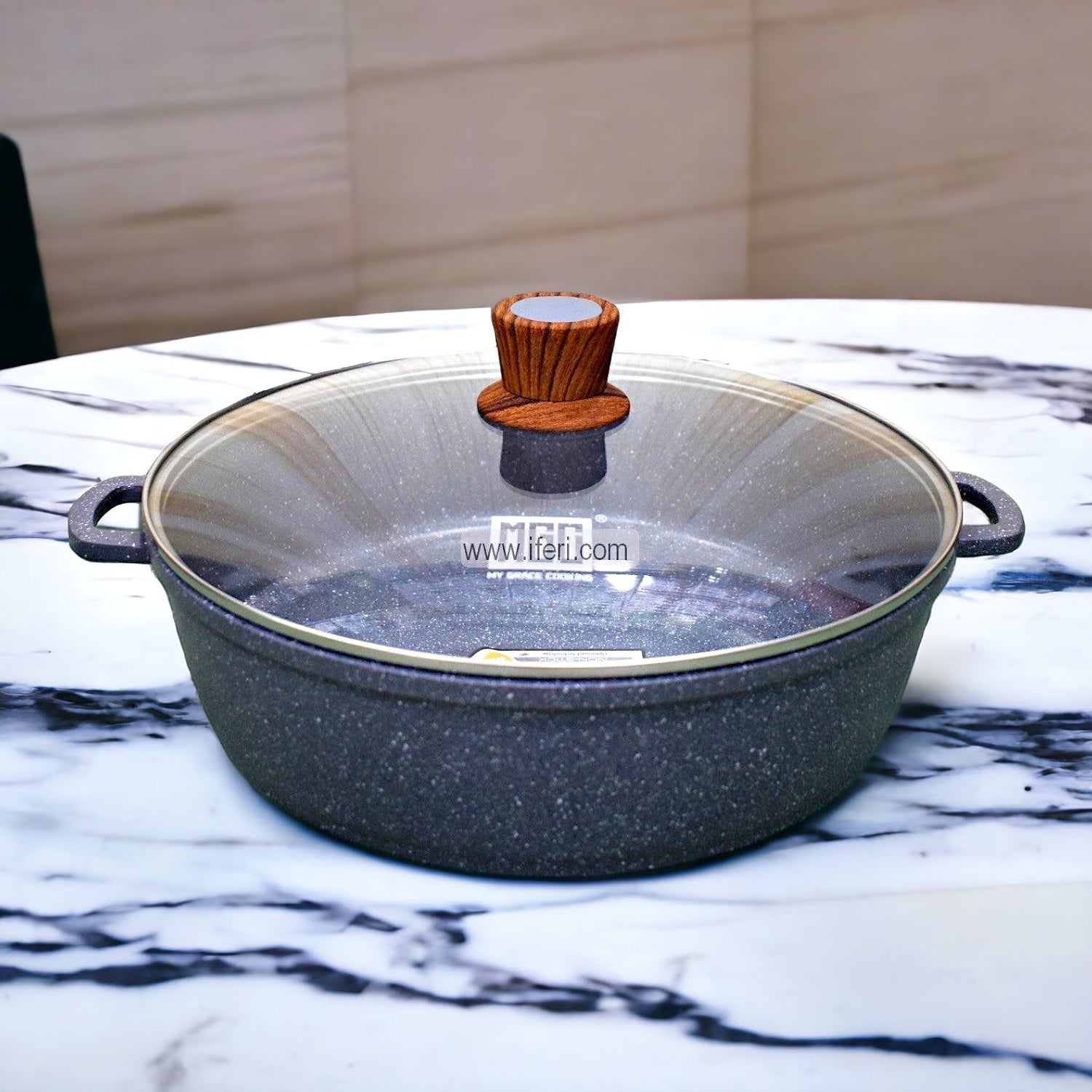 32cm MGC Non-Stick Cookware / Shallow Casserole with Lid FH2475
