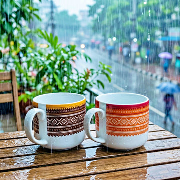 2 Pcs Ceramic Coffee Mug CGA02135 (সেল)