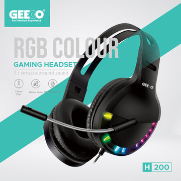 Geeoo RGB Colour Gaming Headphone with 3D Sound H200 GT2003