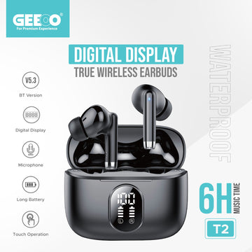 Geeoo Digital Display True Wireless Earbuds T2 GT2020