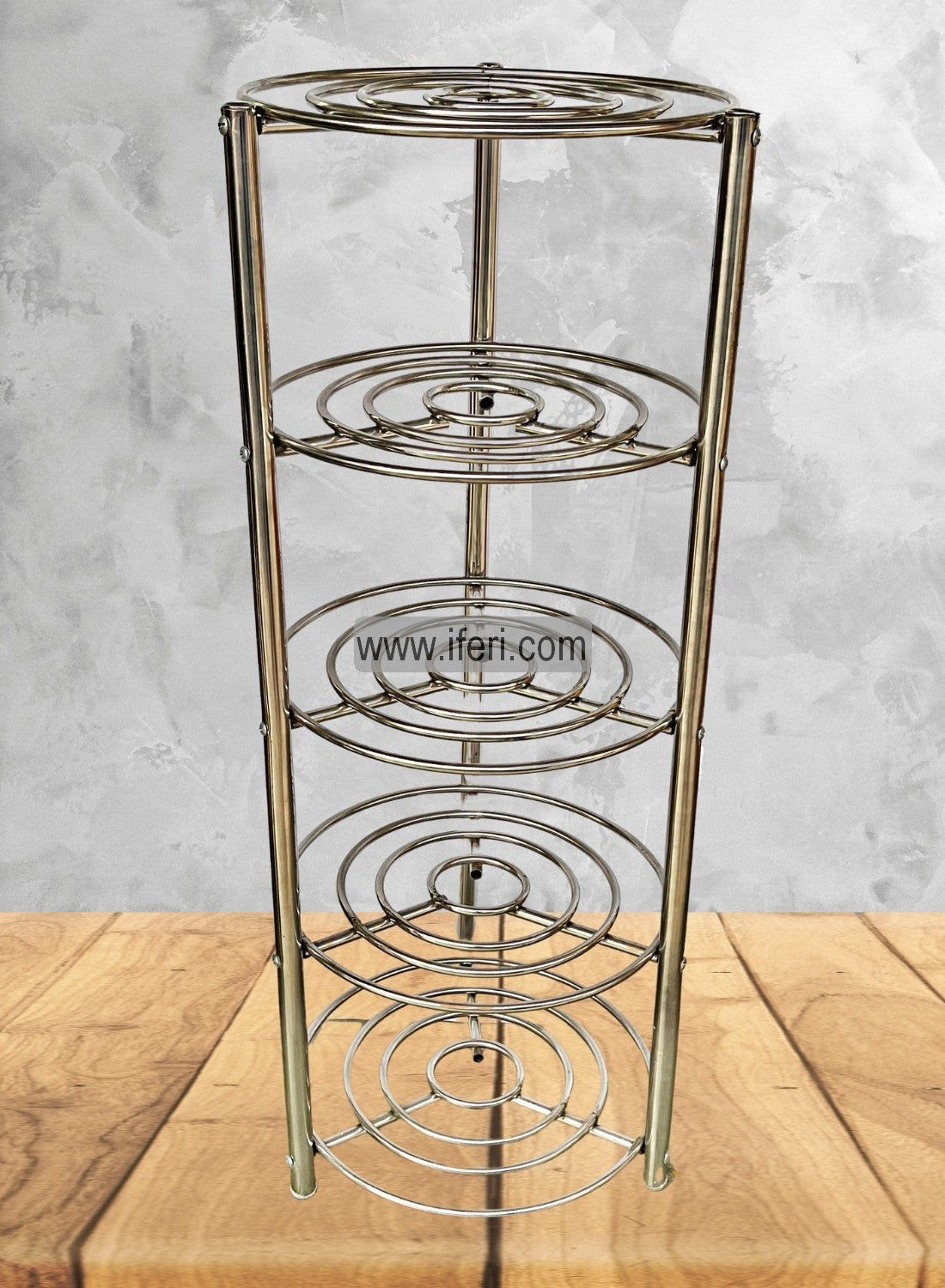 Buy Stainless Steel Pot Stand, Kitchen Cookware Storage Rack through iferi.com in Bangladesh