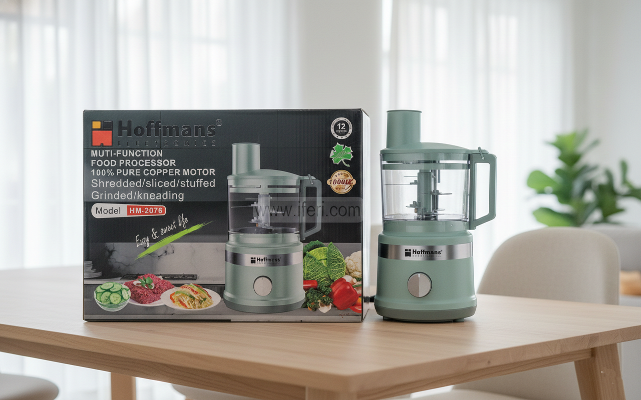 Hoffmans 1000W Multi-functional Food Processor HM-2076 (G)