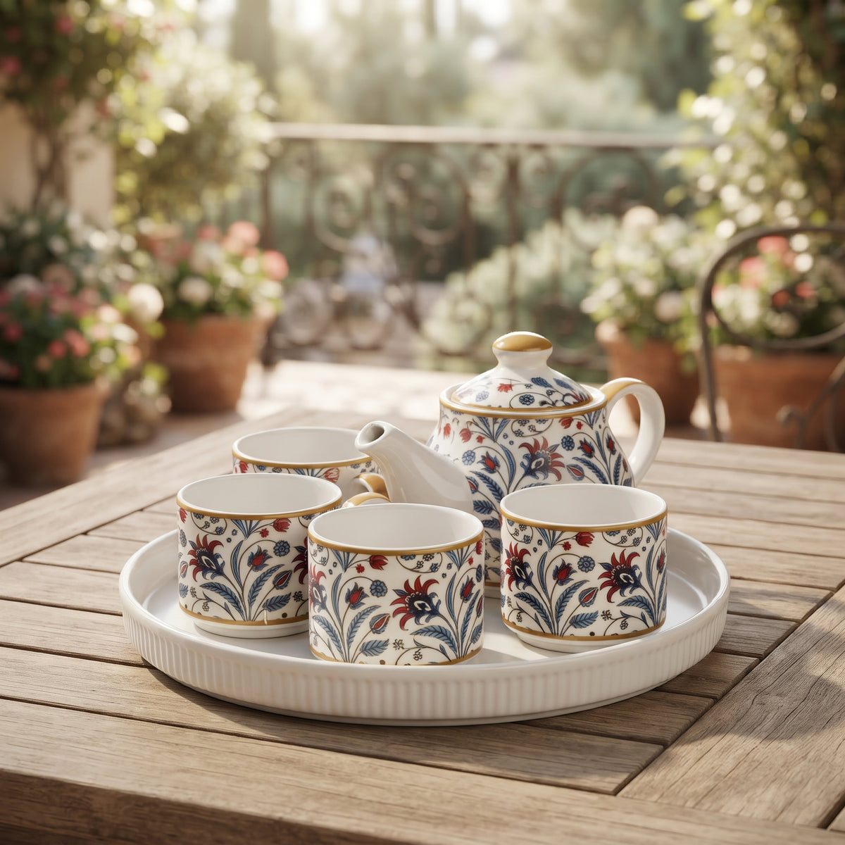 6 Pcs Ceramic Tea Set CGA0253-2 (সেল)