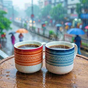 2 Pcs Ceramic Coffee Mug CGA02125 (সেল)