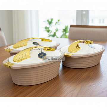 3 Pcs Food Storage Hotpot / Thermoware Casserole Set RY3221