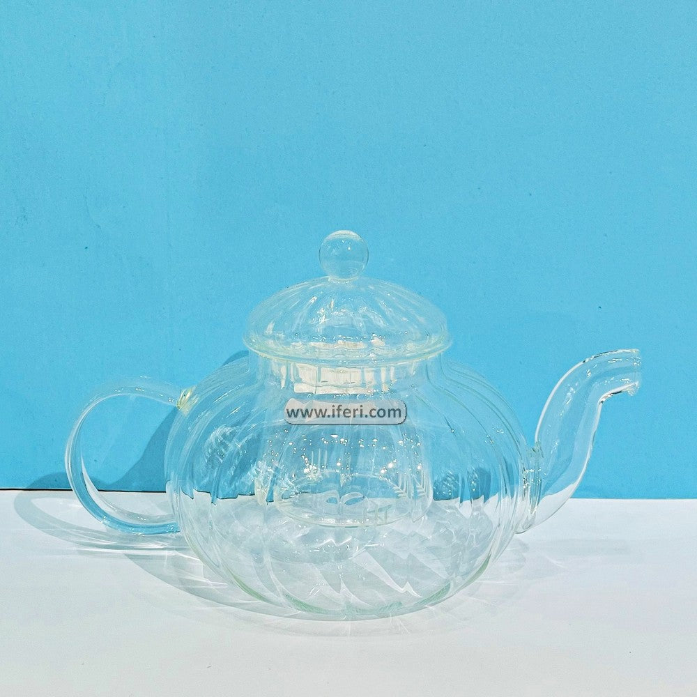 800ml Borosilicate Glass Tea Pot with Infuser UNQ0367