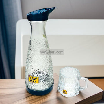 5 Pcs Glass Water Juice Bottle & Mug Set SGR0101
