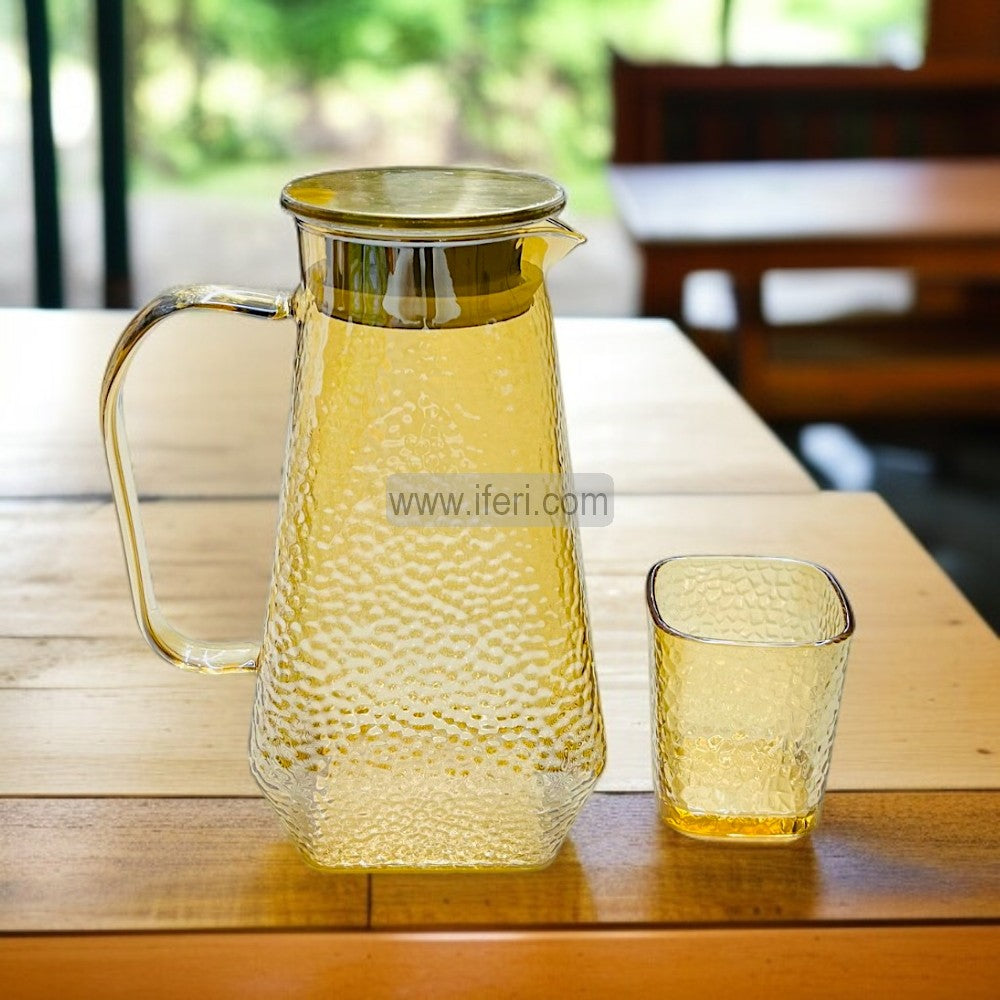 7 Pcs Glass Water Juice jug & Glass Set SGR0104